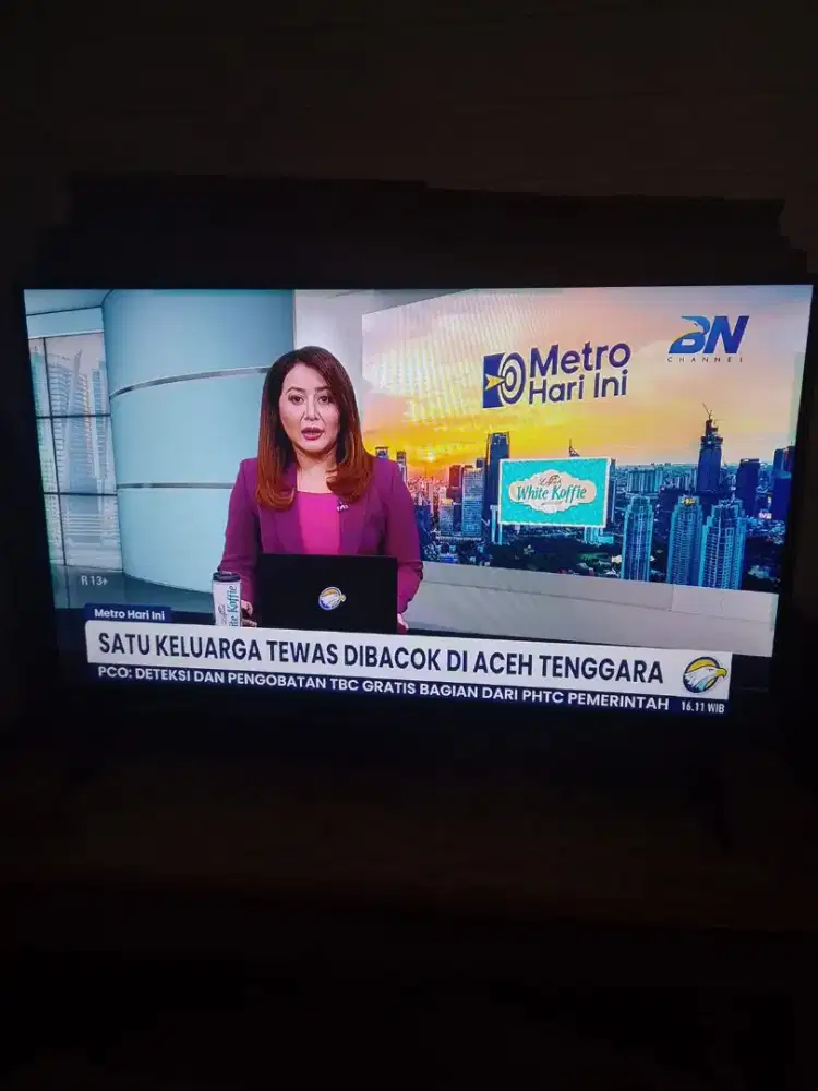 Tv Led sharp 32 analog gmbar bgus .Minus matiin tvny d cabut colokanny