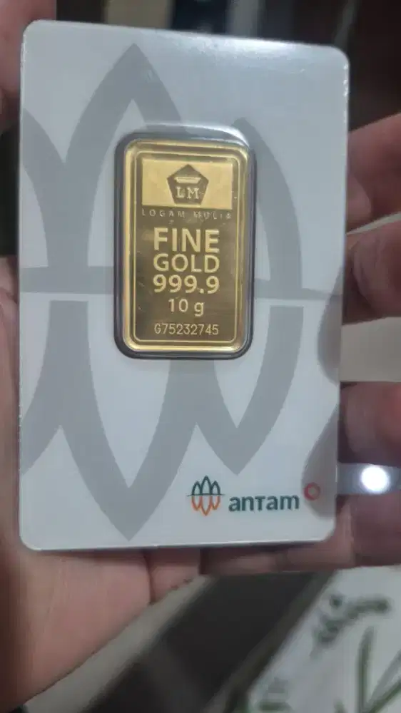 Emas Batangan Antam 10 Gram Sertifikat Asli CertiCard