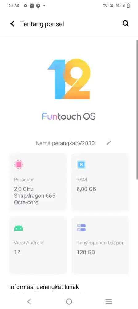 Vivo y51 8/128 batangan