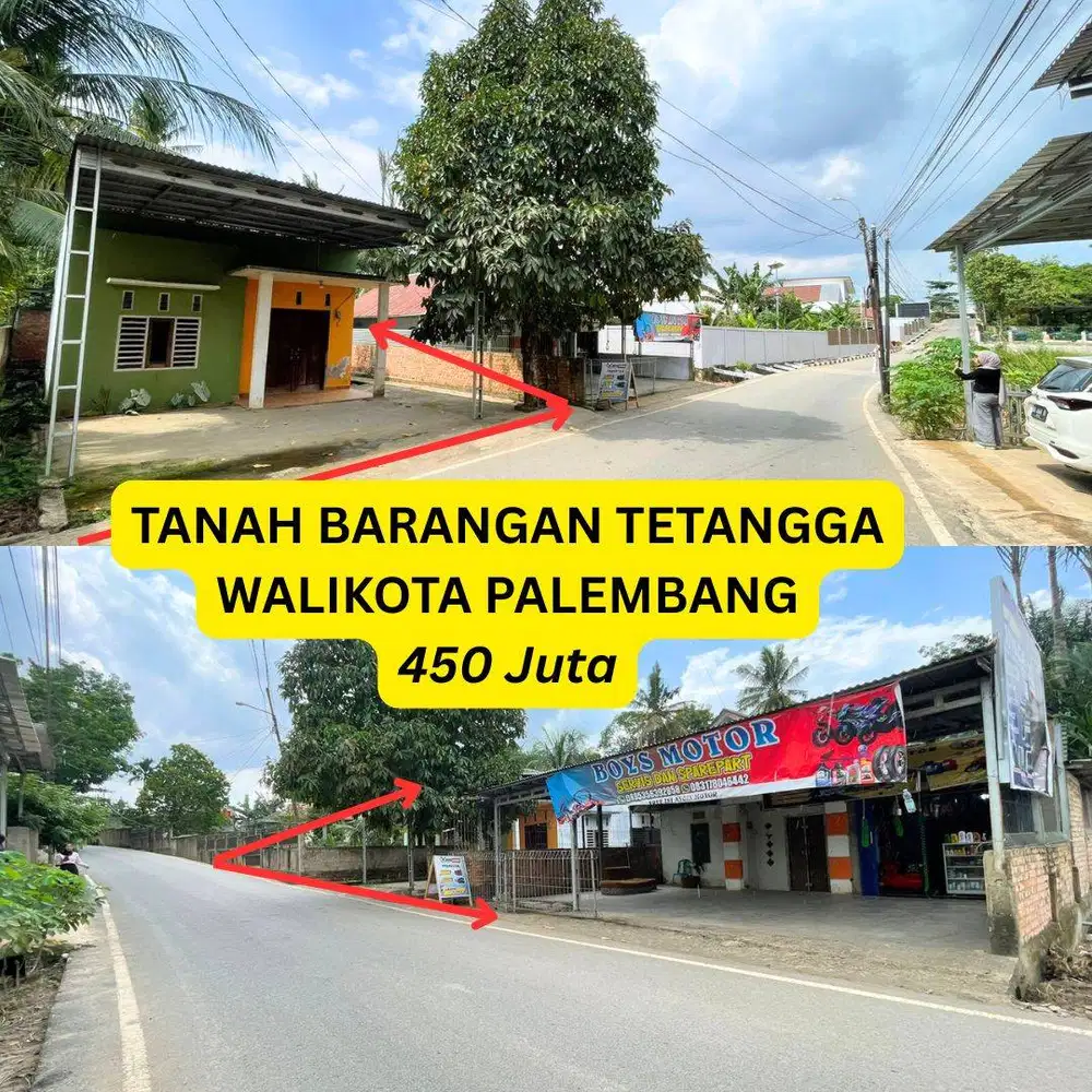 Tanah Pinggir Jalan Barangan Tetangga Walikota Palembang