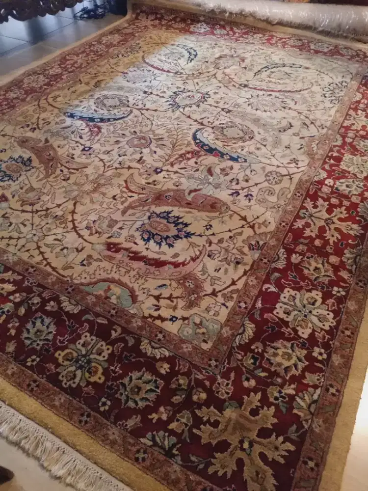 Karpet iran handmade wool asli bulu domba 3,5 x 2,5