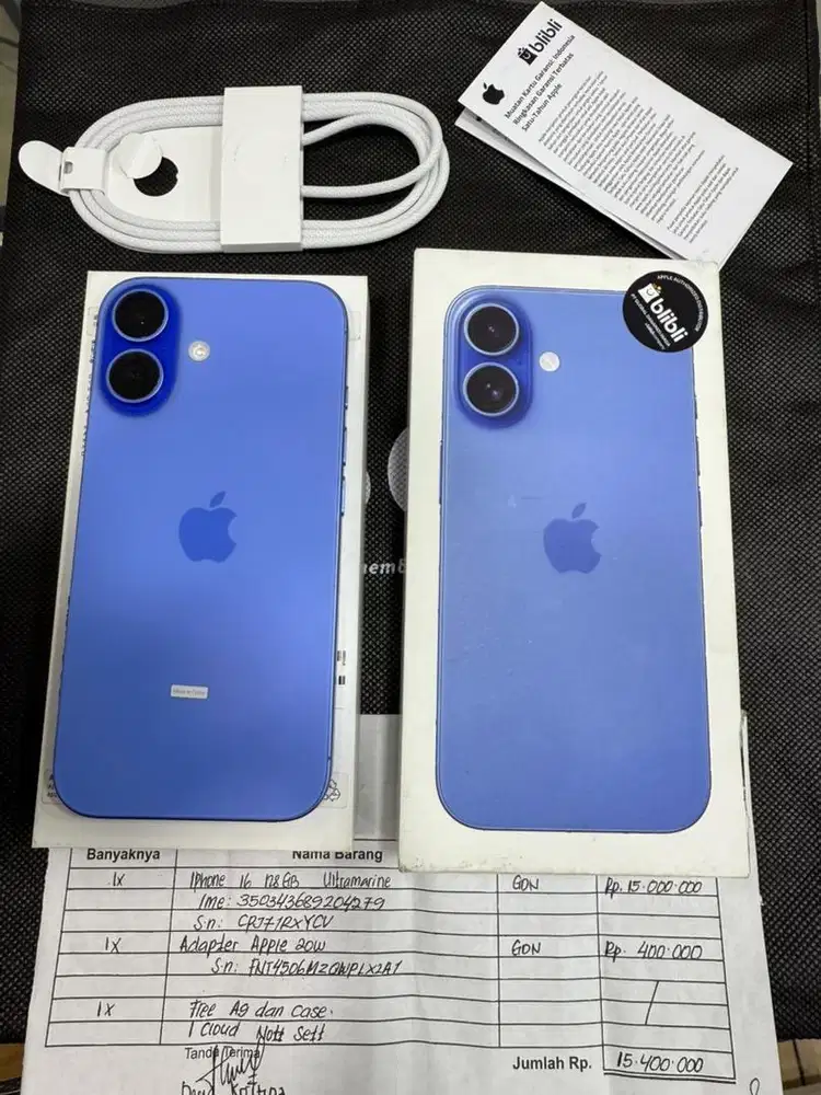 Iphone 16 128GB Garansi Resmi IBoX Juny2026