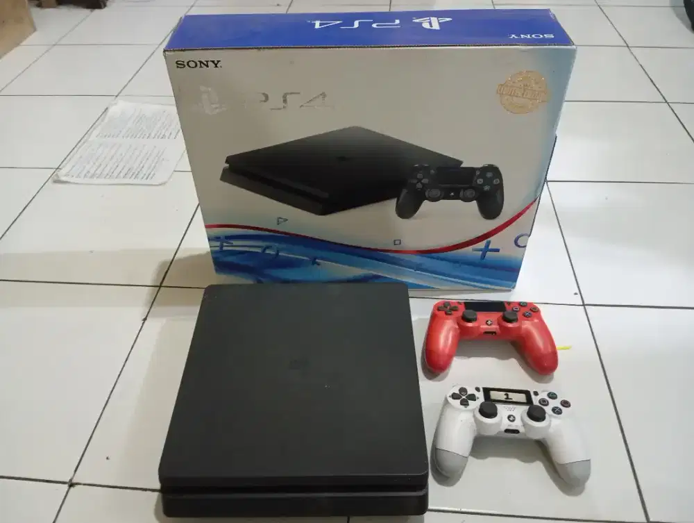 Ps4 Slim Ori + TV Polytron Soundbar 43 inch