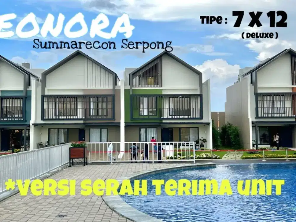 Leonora 2,4M Siap Huni, Promo Free PPN Summarecon Gading Serpong Attic Full