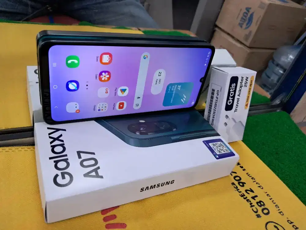 Samsung A 07 ram 6 /128 gb mulus lengkap no minus