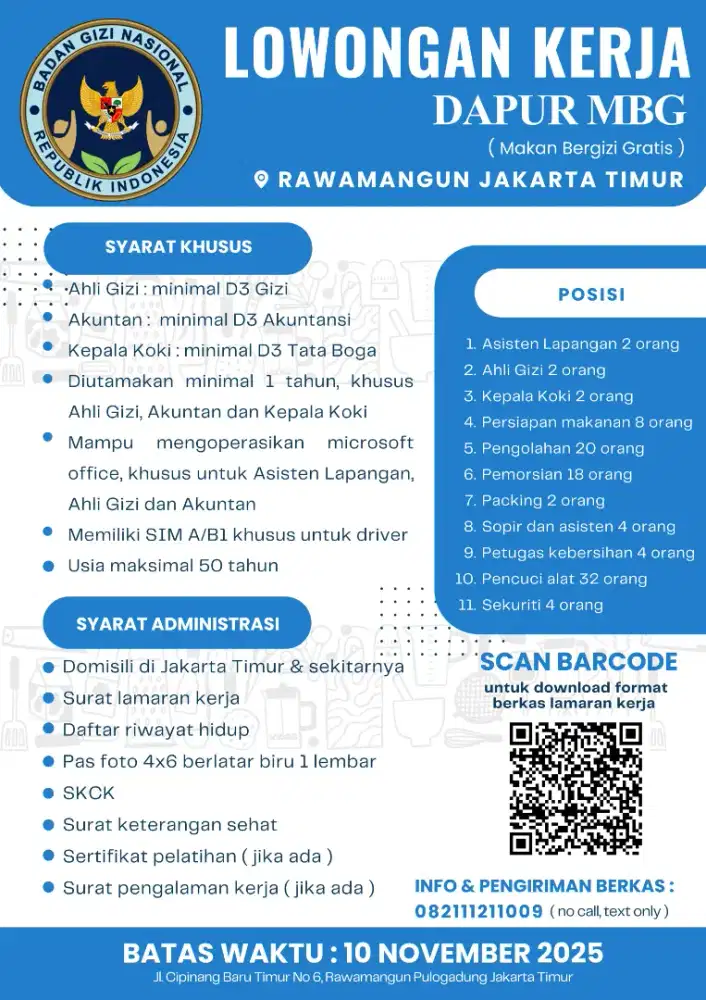 Menyediakan lowongan kerja