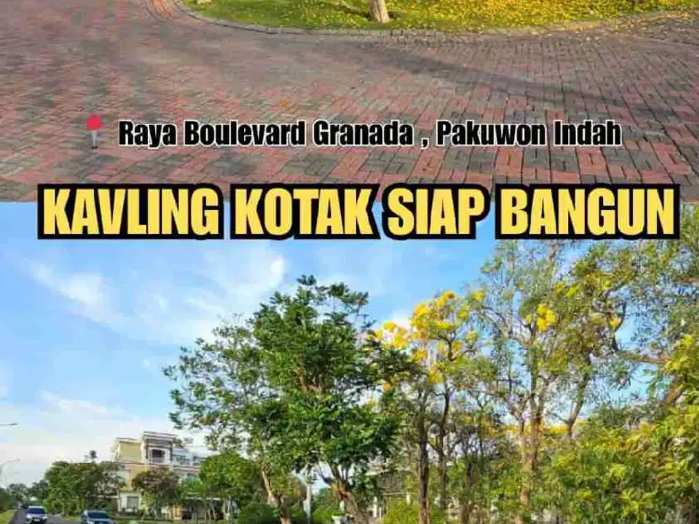 TOP Murah Dijual Hot Kavling Siap Bangun Pakuwon Indah Cluster Elite Tanah Kotak Samping Taman