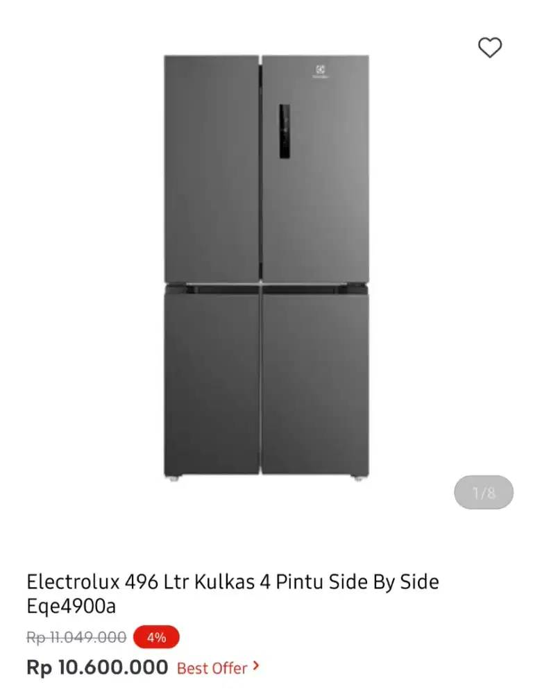 KULKAS ELECTROLUX 496 LITER