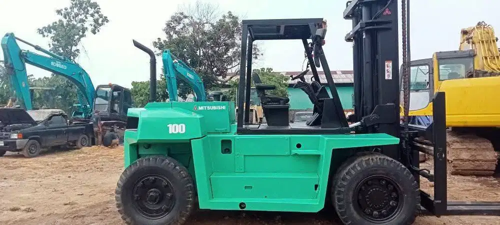 Forklift Mitsubishi 10 Ton,3 Meter,Matic,Tahun 2009 (Garpu Sideshif)