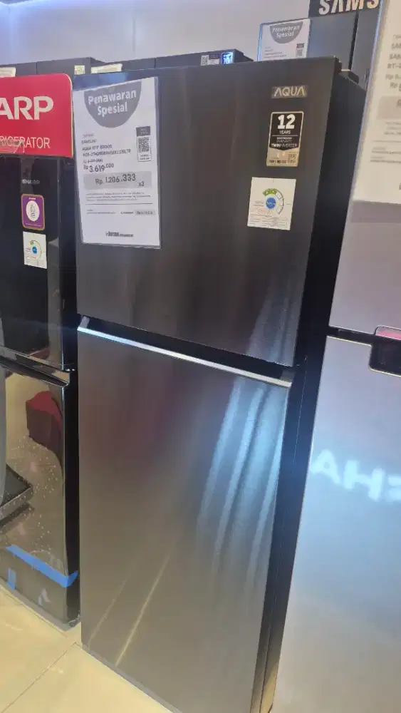 Promo kulkas aqua 2 pintu murah