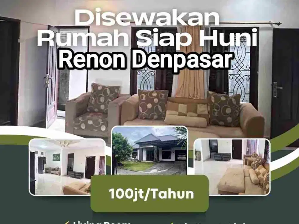 sewa kontrak rent Rumah besar di Panjer Renon Denpasar bali