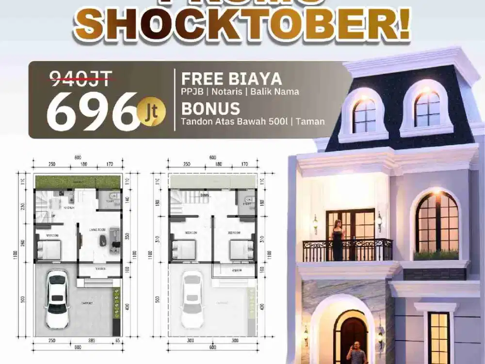 hunian 2 lantai di tembalang harga 600 jt an