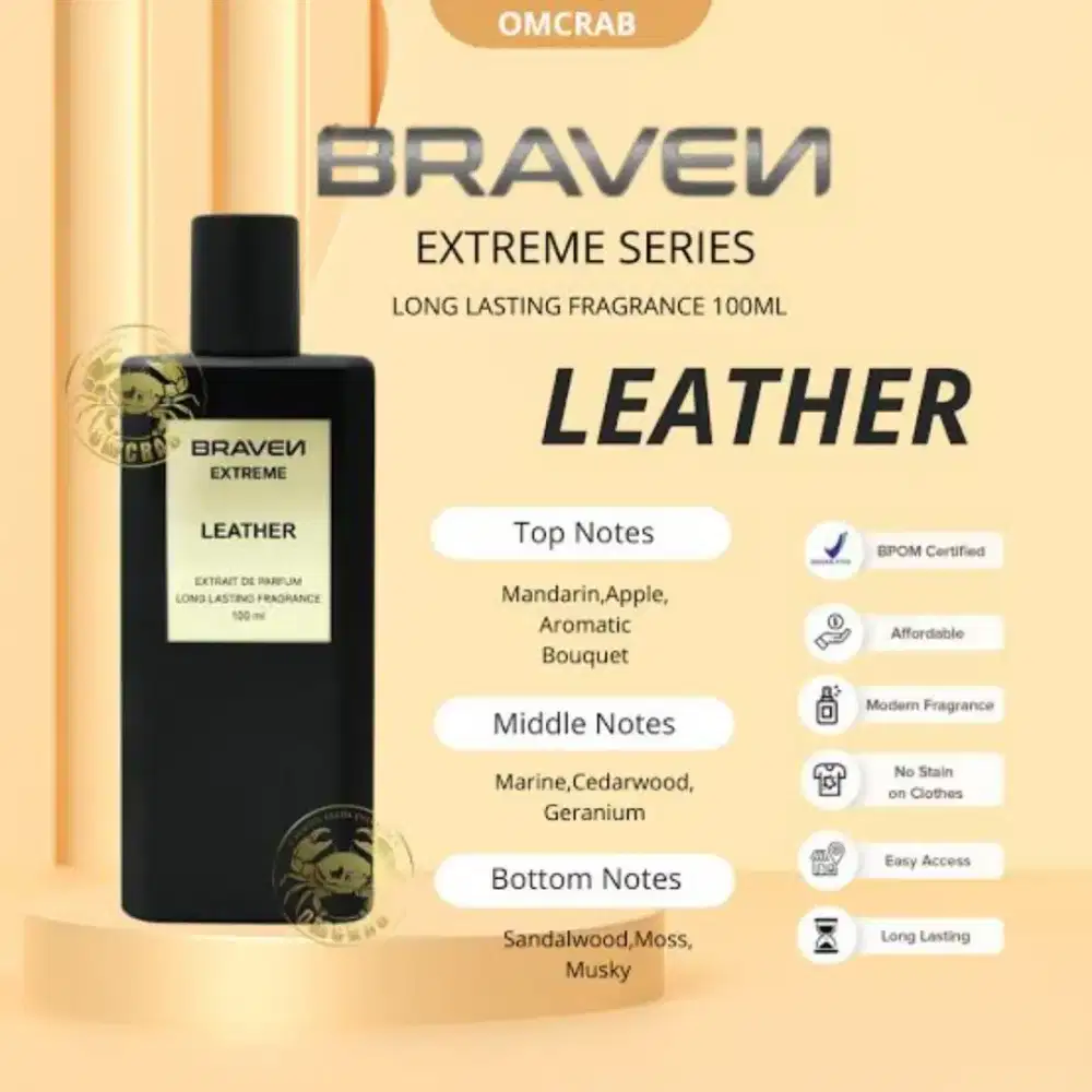 Braven extreme leather kondisi baru