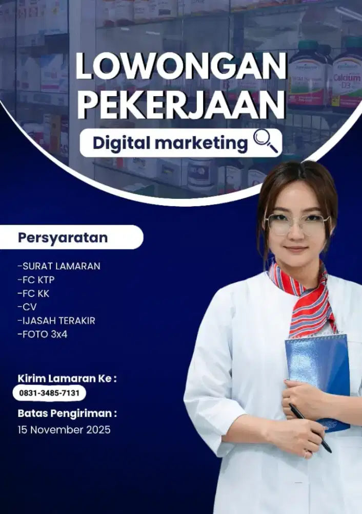Membutuhkan pekerja yang siap kerja