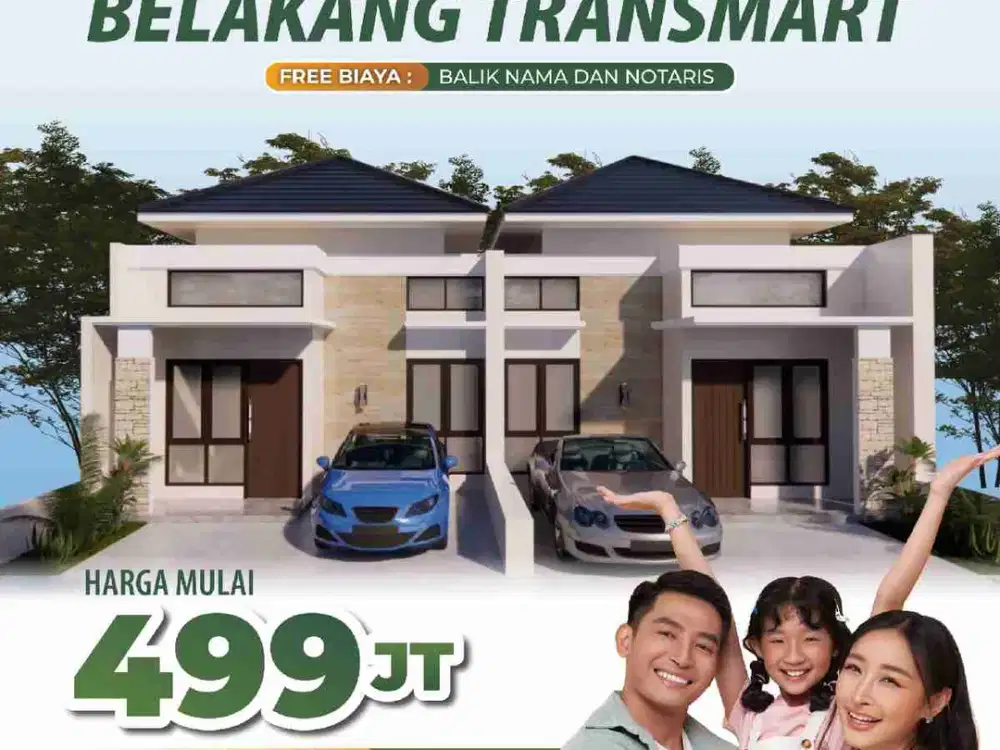 hunian tengah kota harga 499 jt