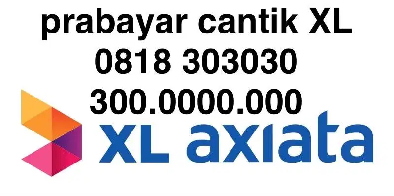 Nomor cantik XL 303030 , sim perdana prabayar Xl telkomsel indosat