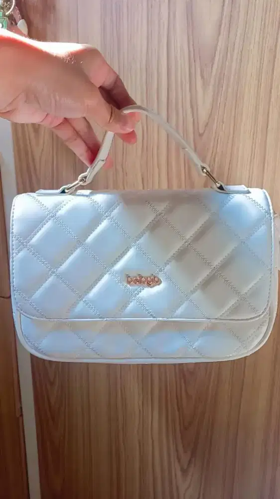 bellagio art 911 shoulder bag warna putih