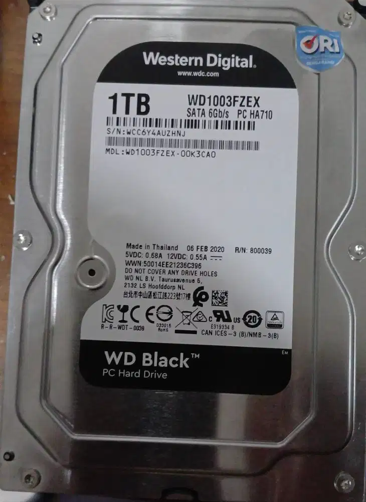 HDD 1TB WD BLACK