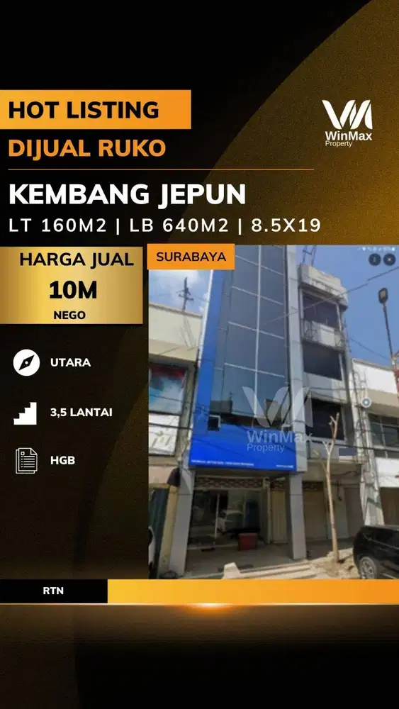 DIJUAL RUKO Lokasi KEMBANG JEPUN