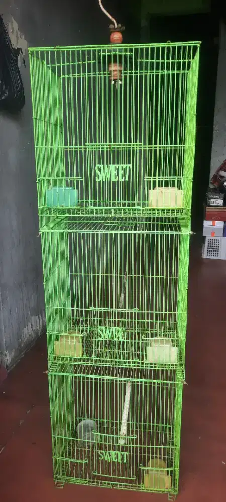 Kandang besi 3 susun