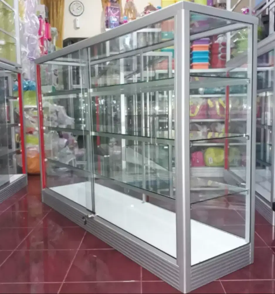 Etalase Panjang 1,5Mx1M Barang Baru & Siap Kirim