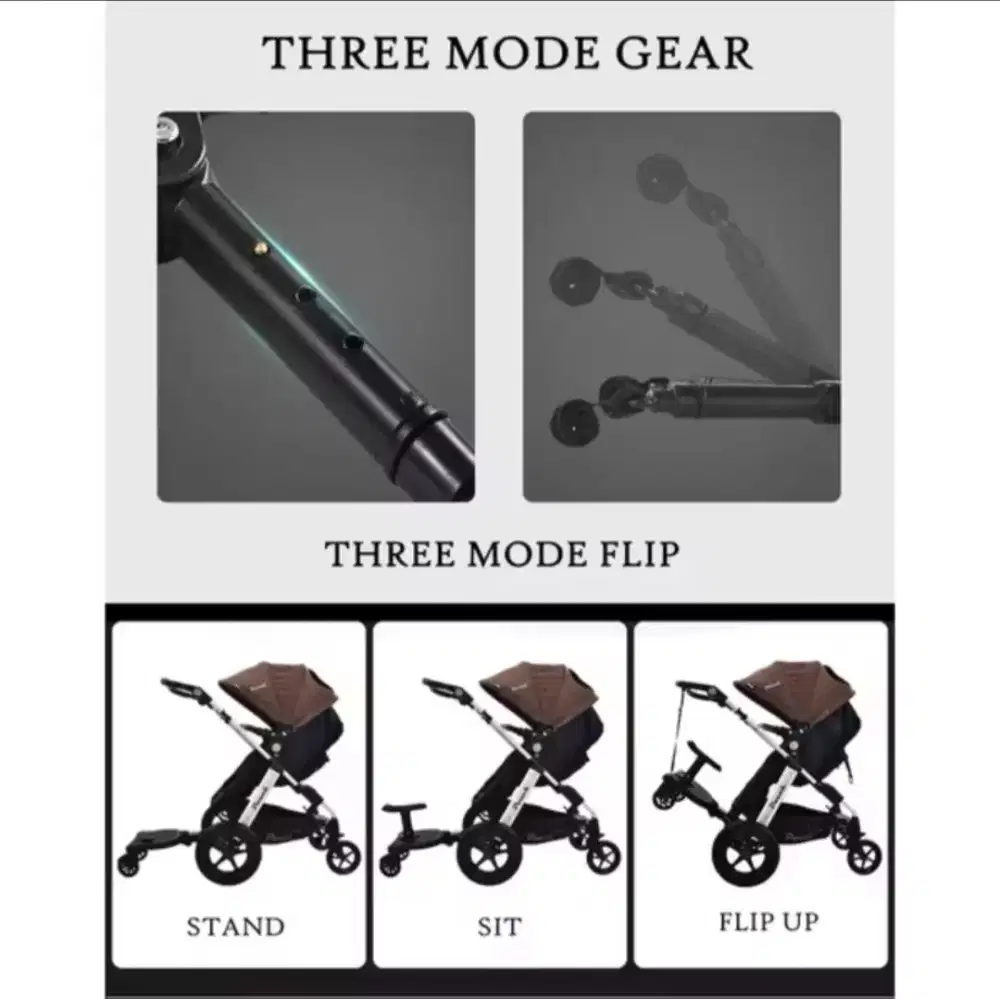 Dudukan extention stroller / pijakan dudukan stroller