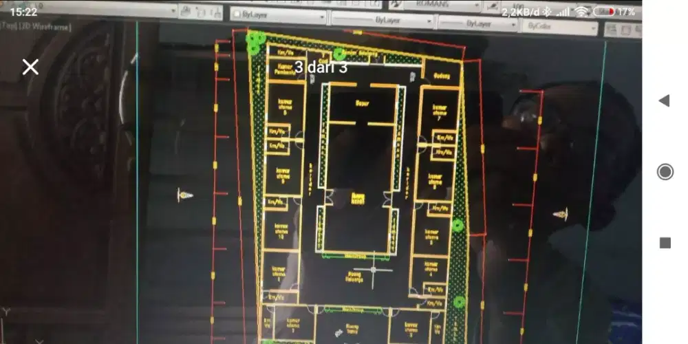 gambar sketsa tangan menjadi autocad 2d drafter cad