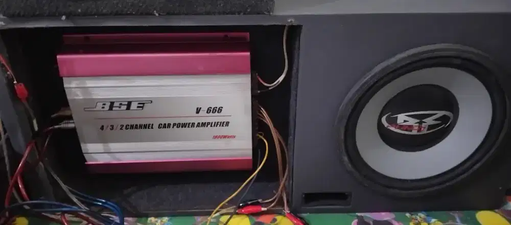 Subwoofer rf + power 4 ch SBE