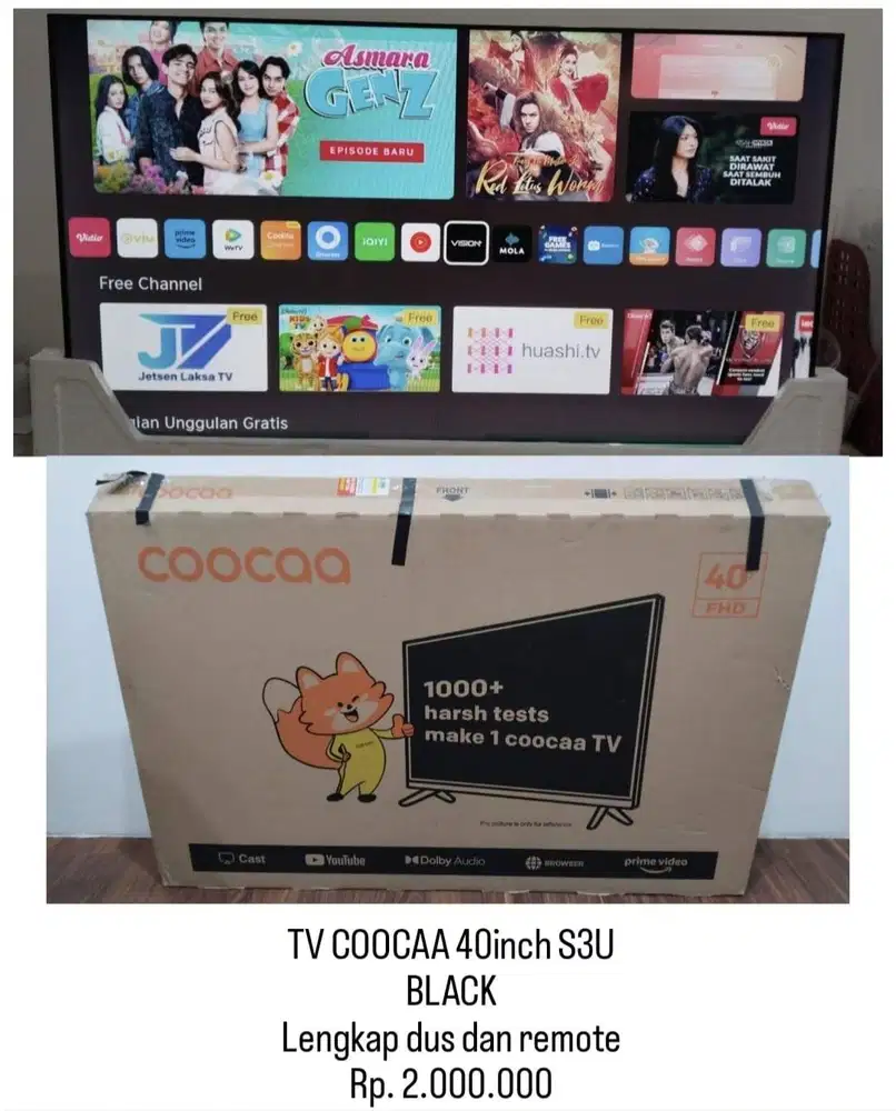 SMART TV COOCAA 40S3U – LEBIH BESAR, LEBIH CERDAS!