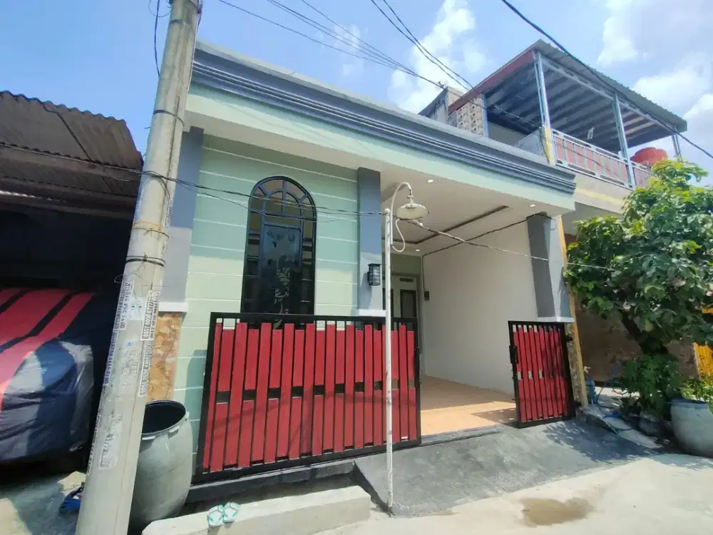 RUMAH BARU JADI SIAP HUNI BEBAS BANJIR DI GRAMA PURI PERSADA BEKASI