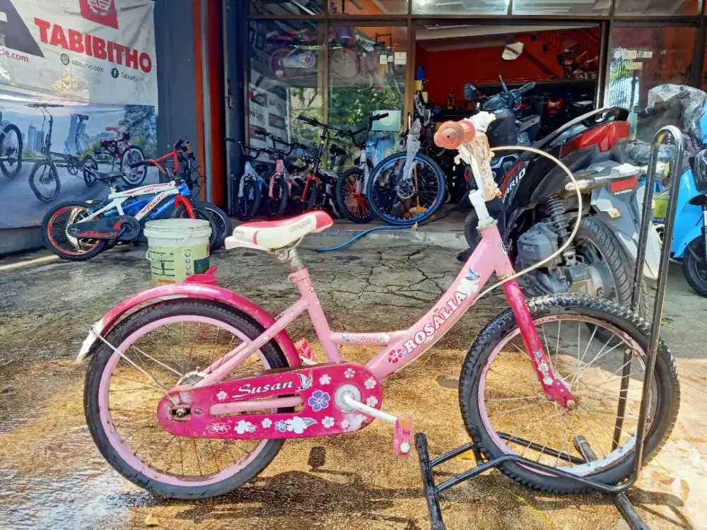 sepedah anak cewe ukuran 16
