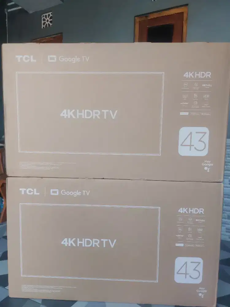 Tcl 43 inch 43V6C google tv layar 4K UHD remot google asisstant