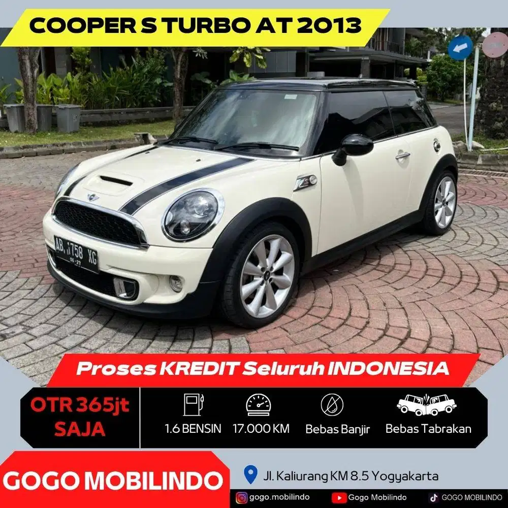 [Km17rb] Mini Cooper S Turbo Matic 2013 AB Tgn1 ANTIK Bisa Kredit
