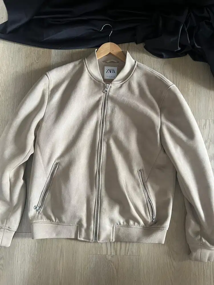 Zara Men Bomber suede Jacket