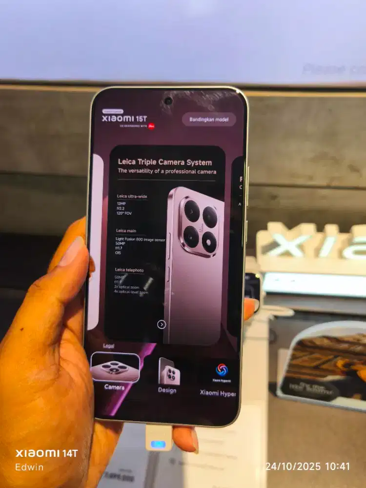 Xiaomi 15T 12/512Gb kamera Leica garansi 2tahun