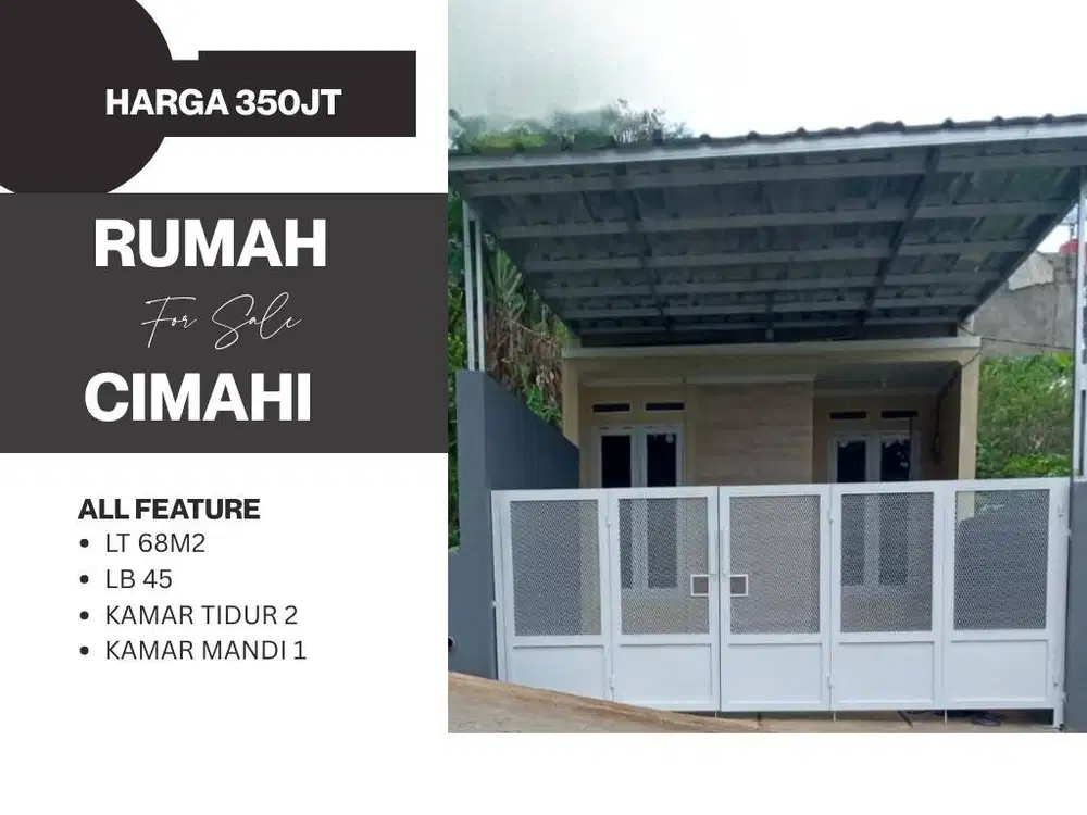 Jual Rumah Baru Siap Huni dekat Alun-Alun Cimahi