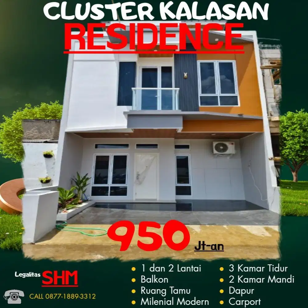 Rumah ready 2 lantai di komplek parmindo jl kalasan raya cimahi