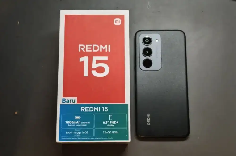 NEW! REDMI 15 RAM 8GB+8GB/256GB Bisa Menggunakan Shopee Paylater