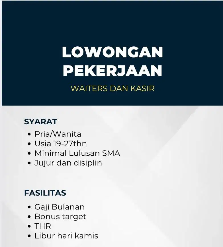 Lowongan Pekerjaan