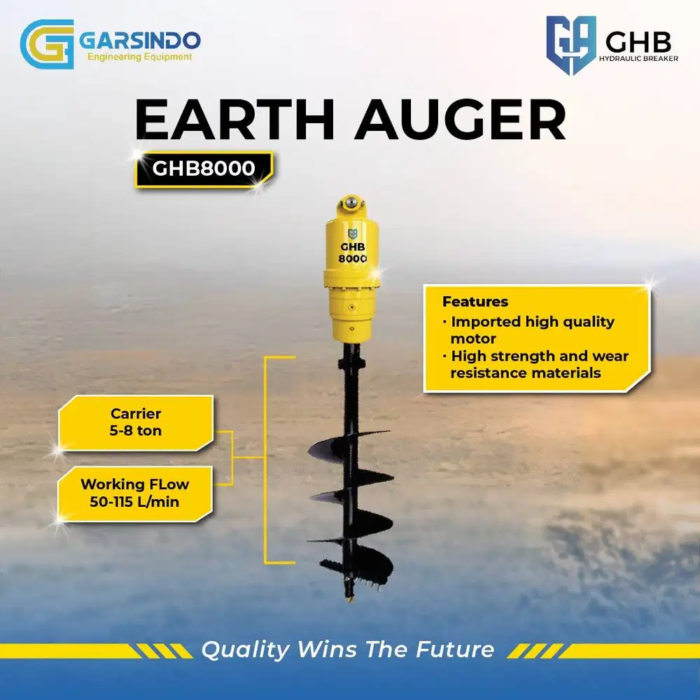 Jual Auger Surabaya – GHB Earth Auger | Harga Terbaik 2025