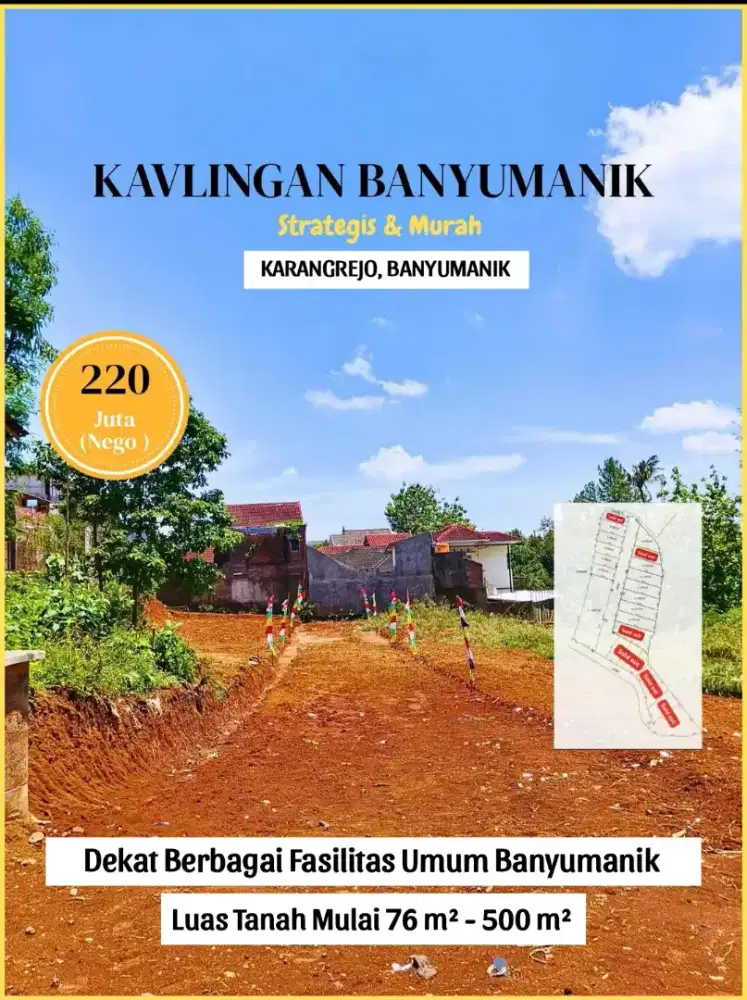 Tanah SHM Murah Dekat RS Hermina Banyumanik