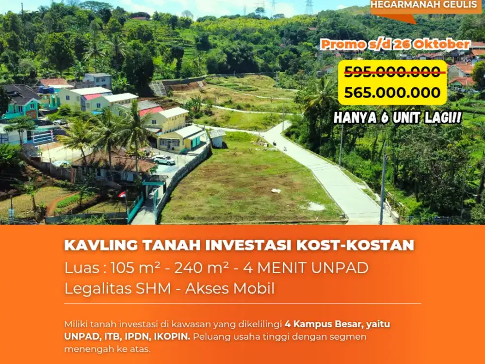 tanah investasi kost jatinangor