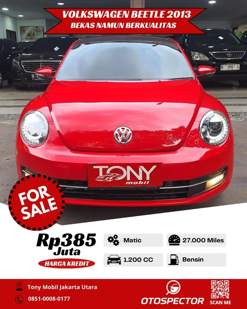 VW Beetle 1.2 TSI AT 2013 Merah