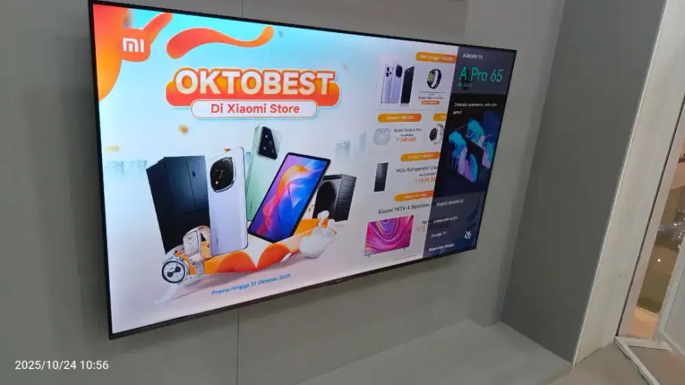 Promo Xiaomi TV A Pro 65 Gratis 1x cicilan pakai Akulaku paylater