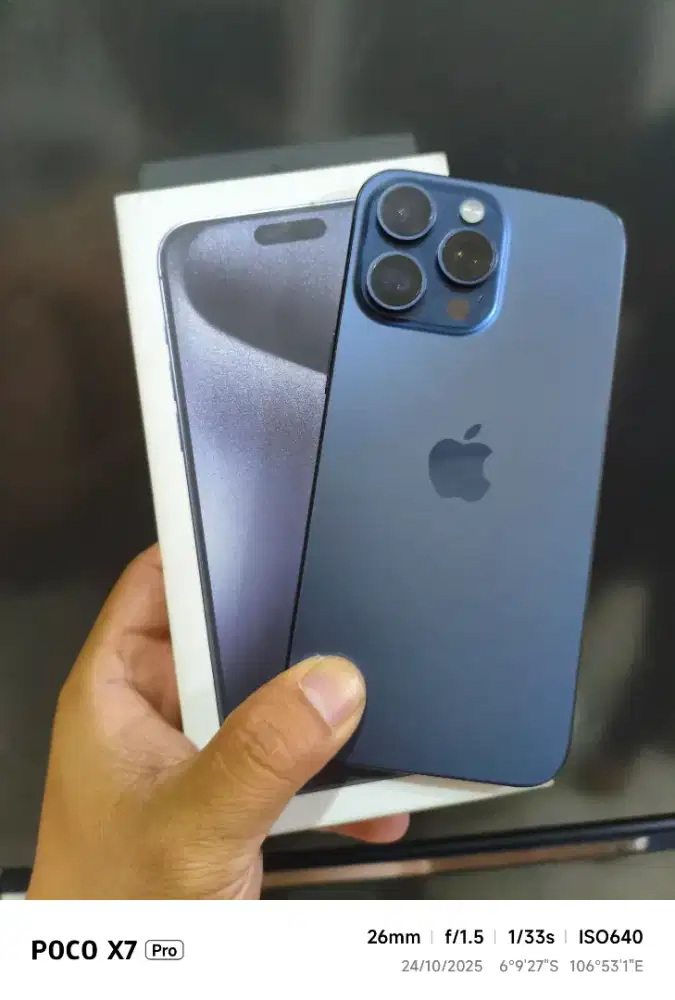Iphone 15 promax 256gb ibox blue titanium