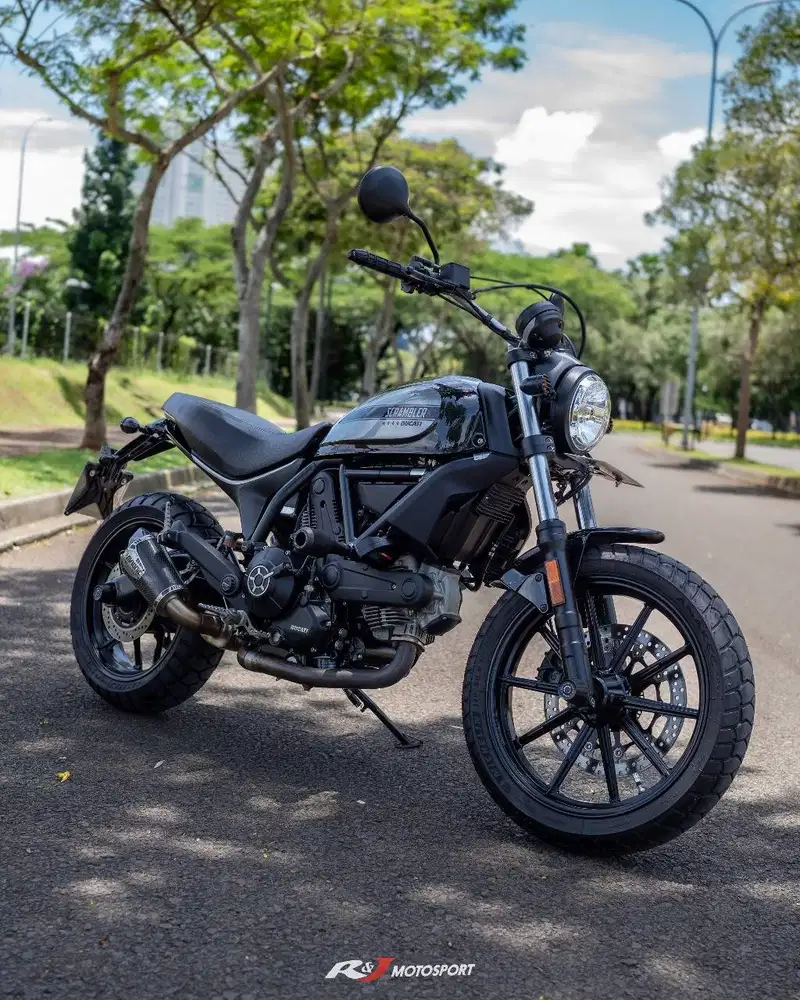 Ducati Scrambler 400 Scrambler400 Nik 2019 Knalpot Avionic Warna Hitam