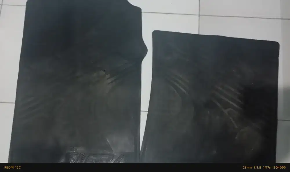 Karpet dasar karet Sigra lengkap 4 baris sampai bagasi
