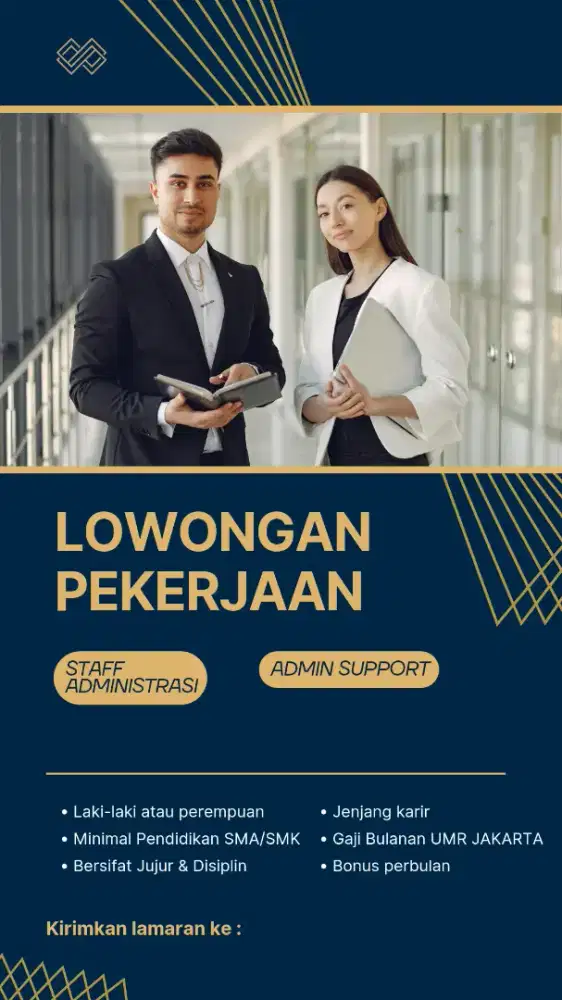 LOWONGAN PEKERAJAAN STAFF ADMIN SUPPORT