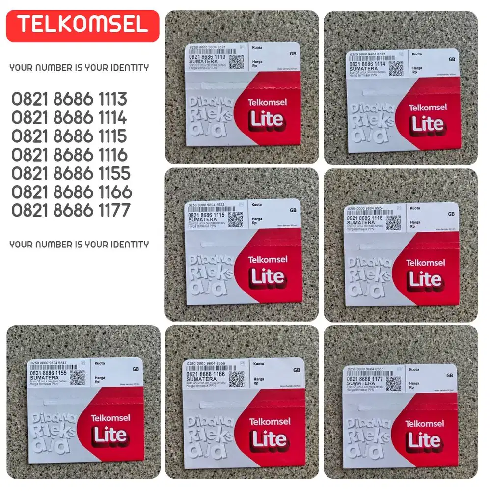 NOMOR CANTIK TELKOMSEL SIMPATI KWARTED ABBA TRIPLE RAPI