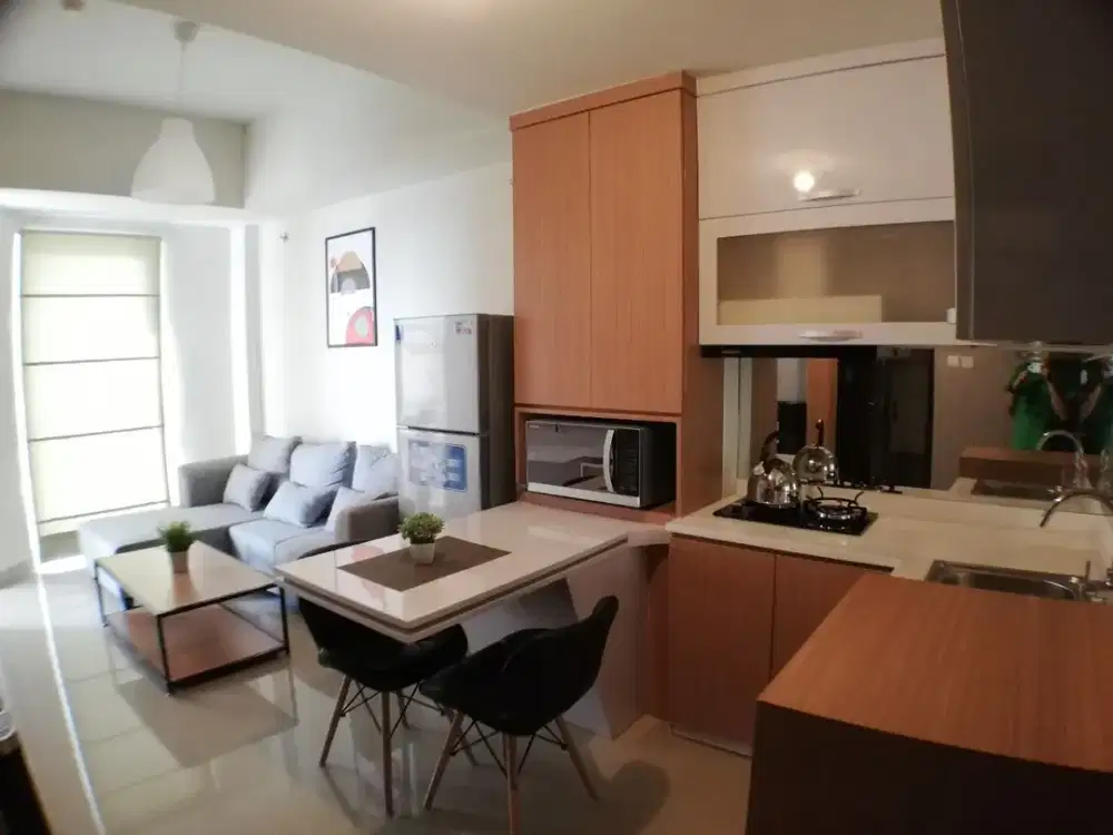 Apartment Mustika Golf Residence, 1BR Bagus SHM Full Furnished Siap Huni Jababeka